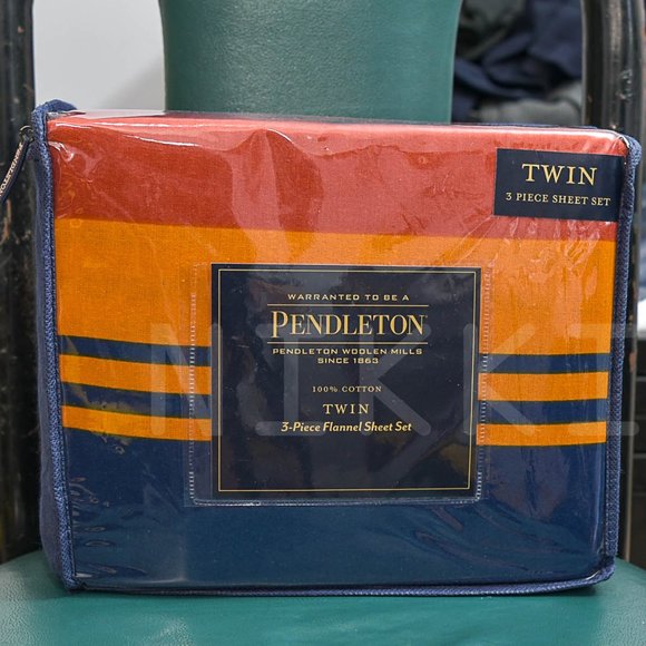 Pendleton 3-piece Flannel sheet set - TWIN- Grand Canyon Multi - Picture 4 of 6